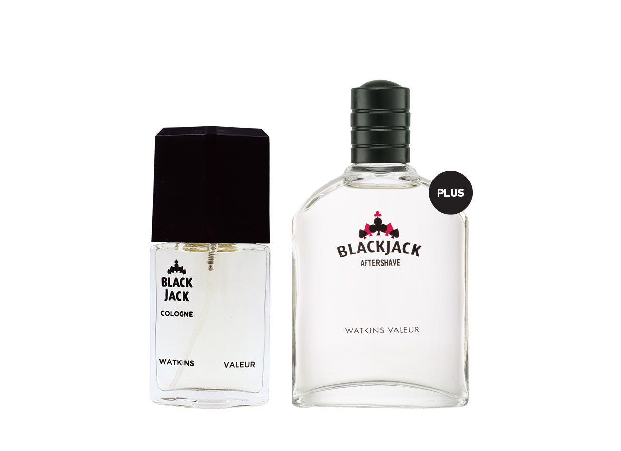 BLACK JACK COLOGNE 50ML PLUS BLACK JACK AFTERSHAVE 75ML