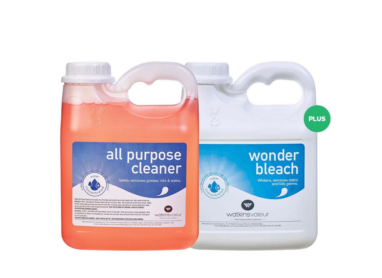 ALL PURPOSE CLEANER 1L PLUS WONDER BLEACH 1L