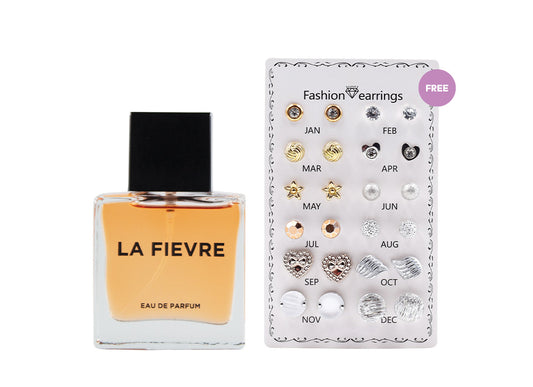 LA FIEVRE EAU DE PARFUM 30ML FREE CALENDER EARRINGS CARD