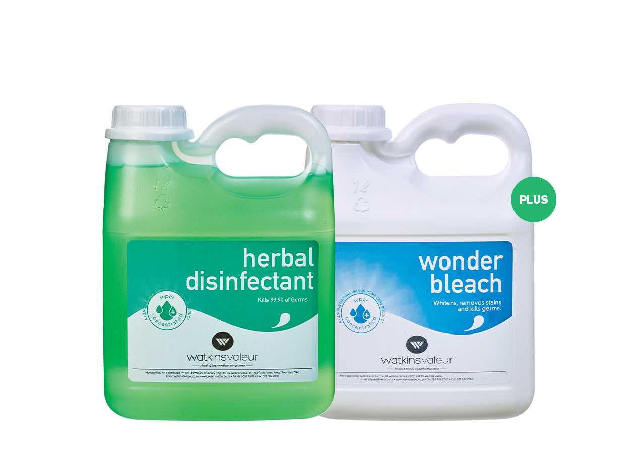 HERBAL DISINFECTANT 1L PLUS WONDER BLEACH 1L